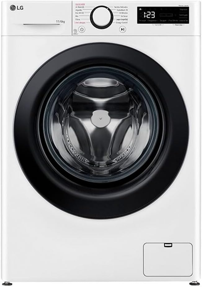 LG F4DR5011S6W Lavante-s¨¦chante, capacit¨¦s annonc¨¦es 6/11 kg, 1400 tr/min, technologie AI DD, blanche