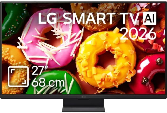 LG T¨¦l¨¦viseur, Wi-Fi, 68 cm, 27 pouces, 27LB70003LA Gen9, 120Hz, webOS 26, HDR10, 27LB70003LA TV 27 Zoll, ¨¦clairage LED, Full HD, Full HD LCD TV