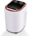 CLIPOP Mini lave-linge, 31 ¡Á 35 ¡Á 53 cm, 2 en 1 machine ¨¤ laver de camping avec essoreuse, 240 W, portable