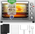 Mini-four, acier inoxydable, 45 L, TurboTronic By Z-LINE, 2000 W, Four ¨¦lectrique 45 L, EVS45, 230¡ãC, TurboTronic EVS45, chaleur tournante, Argent