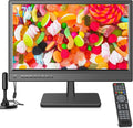 ZOSHING 1080P T¨¦l¨¦viseur, 17 Pouces, 12 Volts in et entr¨¦es HDMI-USB-VGA-Convient aux Camping, 220 V, TV 17 Pouces, 41cm, ¨¦clairage LED