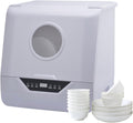 Lave-vaisselle, 800 W, s¨¦chage puissant de la chaleur pour vaisselle, couteaux et l¨¦gumes, nettoyage ultra rapide ¨¤ 360 ¡ã double pulv¨¦risation