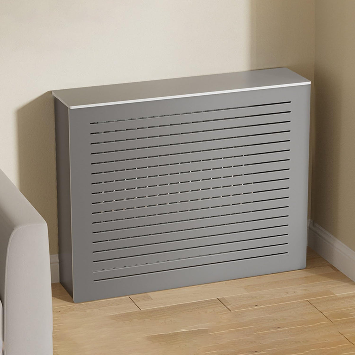 Pi¨¨ce et accessoires pour radiateur, Housse de meuble chauffant moderne en bois avec ¨¦tag¨¨re de rangement pour radiateurs
