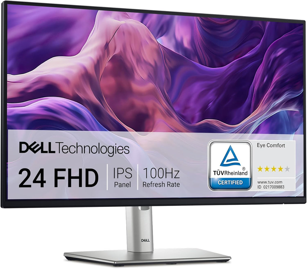 ¨¦cran PC, 4X USB, Dell, 100Hz, 100 Hz, P2425H 24' Full HD, 5ms, 99% sRGB, USB-C, Noir, IPS, DisplayPort, HDMI, VGA