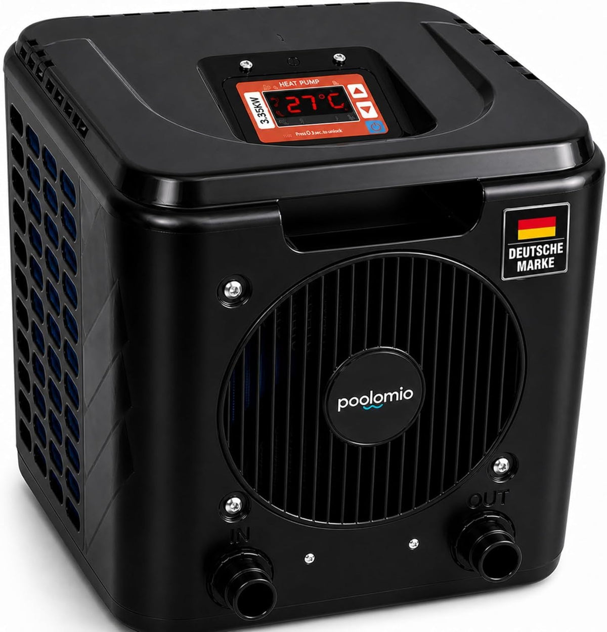 Pompe ¨¤ chaleur pour piscine, 3, 75 KW, Wi-Fi, poolomio, 10 ¡ãC, 30 ¡ãC