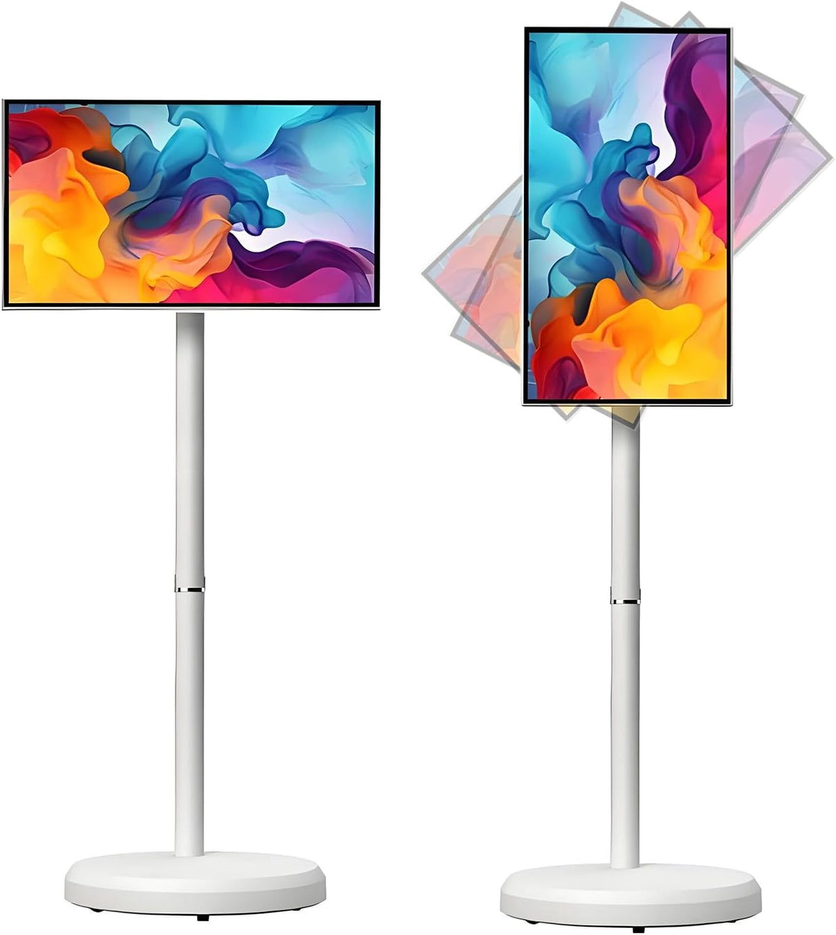 Lecteur multim¨¦dia streaming, 21, 5 Pouces, t¨¦l¨¦commande, ZXSYYDS, T¨¦l¨¦viseur portable 21, 5 Pouces, Tablette TV rotative avec t¨¦l¨¦commande