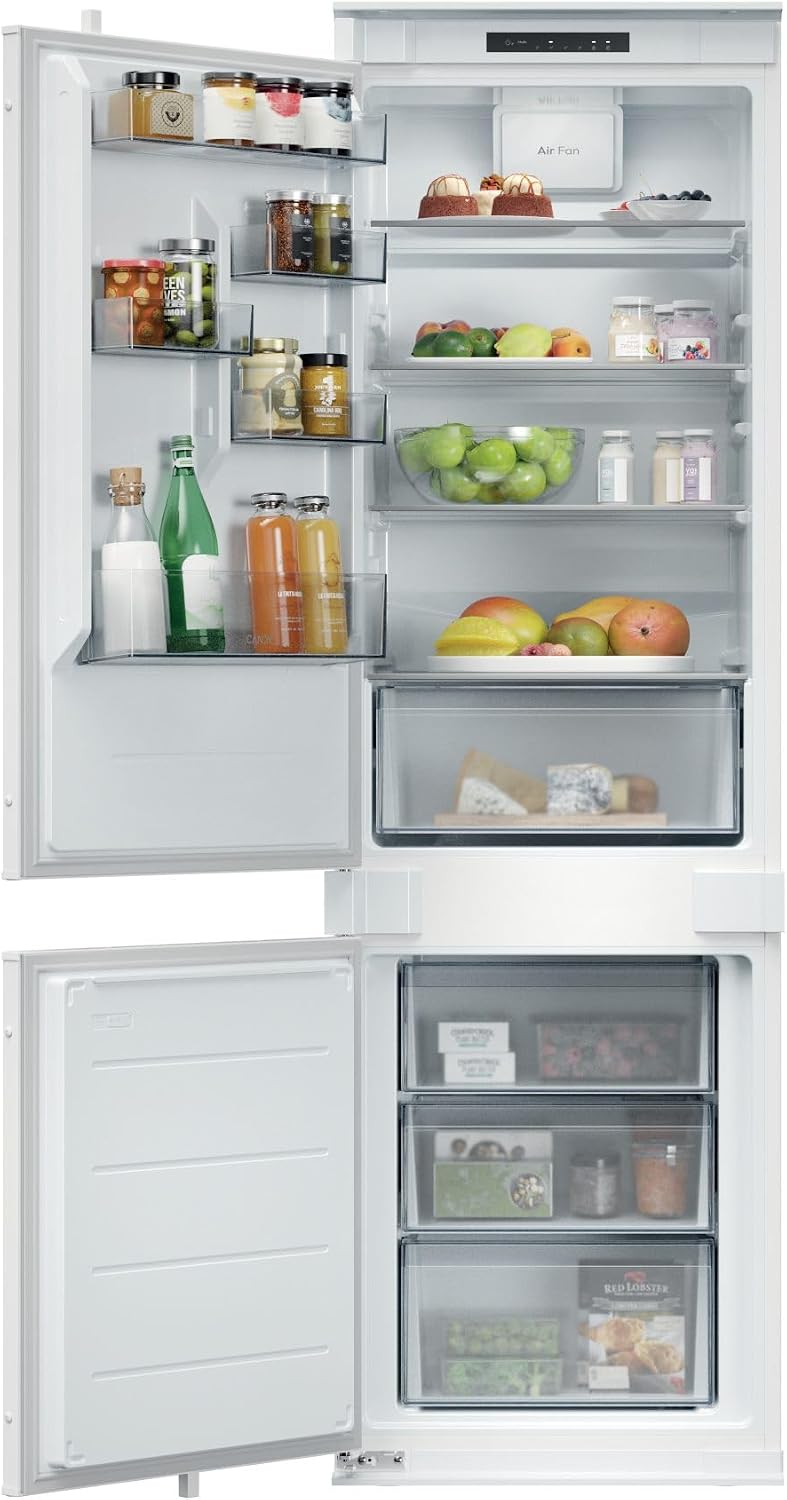 R¨¦frig¨¦rateur CANDY CNBQL3518EV, verre, ¨¦clairage LED, 177 ¡Á 54 ¡Á 55 cm, 268 L, 35 dB, 177, 2 ¡Á 54 ¡Á 55 cm, 194 l, 74 l, 177 cm, 4 ¨¦tag¨¨res