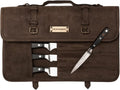 ¨¦tui ¨¤ couteaux, cuir de buffle v¨¦ritable, pour cuisiniers professionnels, pliable, 39 ¡Á 40 ¡Á 1 cm, DRAKENSBERG, formation et loisirs, durable