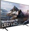 T¨¦l¨¦viseur Cecotec ALH30032s HDR10, t¨¦l¨¦commande, 10 W, 32 pouces, 2 haut-parleurs de 10 W, 10W, 4K UHD, Android 11, mod¨¨le 2023, ¨¦clairage LED