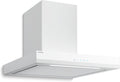 KLARSTEIN Hotte aspirante, 60 cm, ¨¦clairage LED, verre, Cuisine Moderne, 3 Vitesses, 600 m3/h, Blanc, Hotte Murale Silencieuse