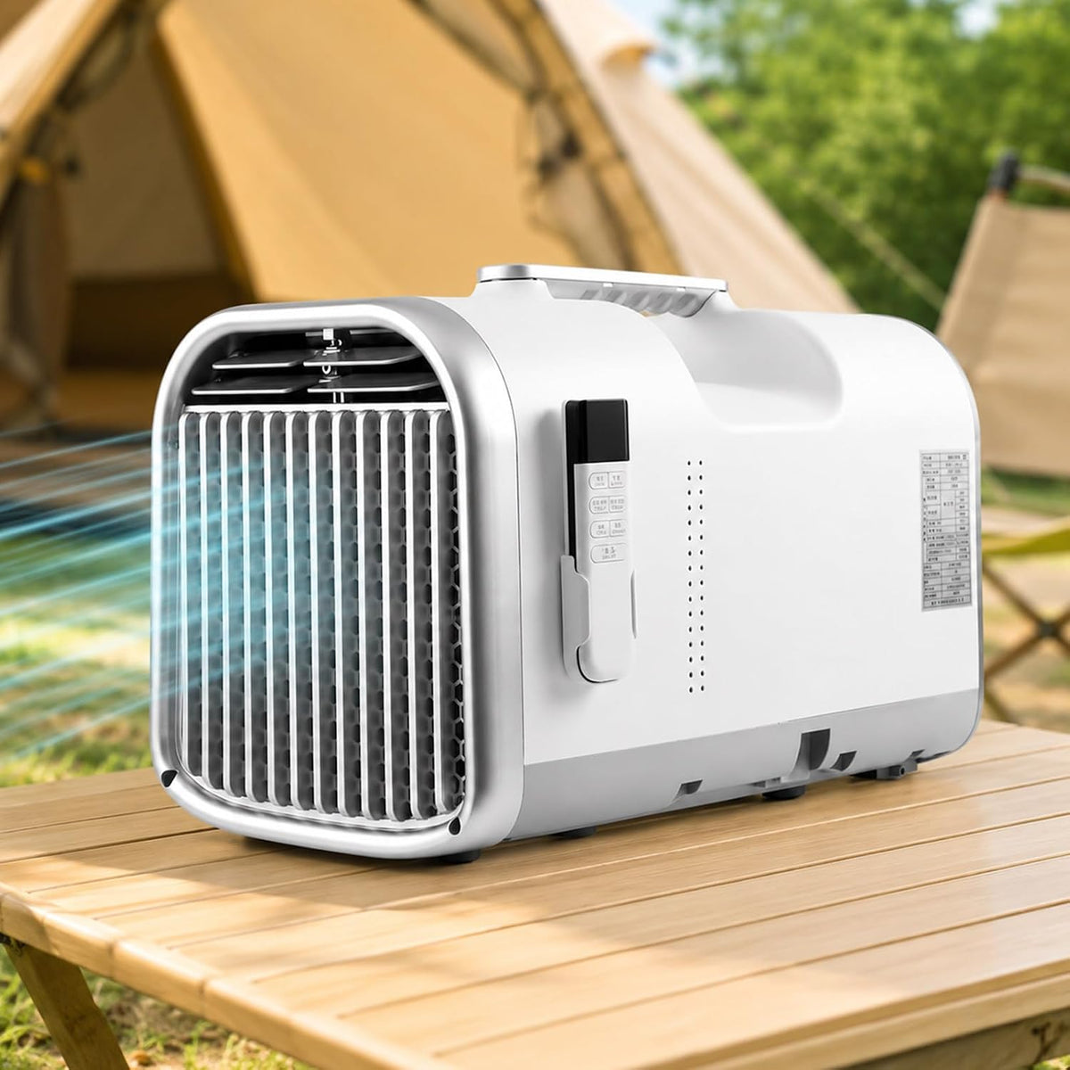 Climatiseur lilishangmao, t¨¦l¨¦commande, 5 100 BTU, t¨¦l¨¦commande et minuterie pour Petites pi¨¨ces, 400 W, 45 dB, 4 Modes, 3 Vitesses, 32 ¡ãC