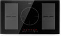 KLARSTEIN Plaque de cuisson, 180 mm, Rechaud Electrique pour la Cuisine, 9300W, 240V, 2 zones, 5 zones, Plaque Induction 9300W, encastrable