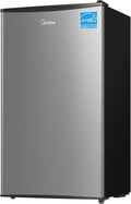 Midea Mini r¨¦frig¨¦rateur, faible niveau sonore pour bureau, 33.9 pouces, ¨¦clairage LED, 1¡ãC, 10¡ãC, 42dB, r¨¦glable