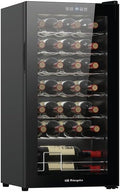 Cave ¨¤ vin, capacit¨¦ pour 28 bouteilles, ¨¦clairage LED, 430 ¡Á 840 ¡Á 450 mm, Orbegozo, 74 L, 39 dB, R600a, 18 ¡ãC, 240V, 60Hz, volume 74 litres