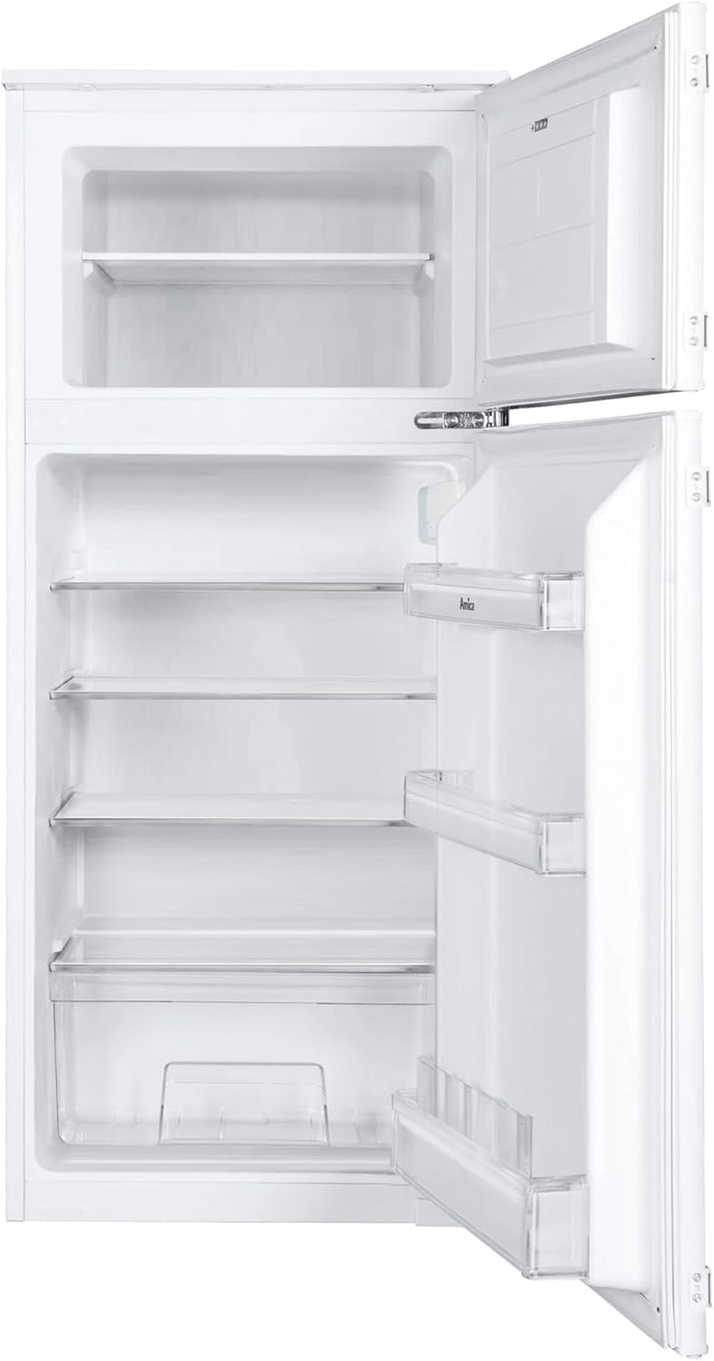 R¨¦frig¨¦rateur Amica, Double porte avec cong¨¦lateur en haut pour niche de 122 cm, encastrable, moteur Inverter, Compresseur onduleur