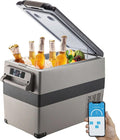 VEVOR R¨¦frig¨¦rateur, 45 L, Bluetooth, 330 mL, 550 mL, 750 mL, 12 V, 240 V, 24 V, 20 ¡ãC, 28 bouteilles, 15 bouteilles, ¨¦clairage LED