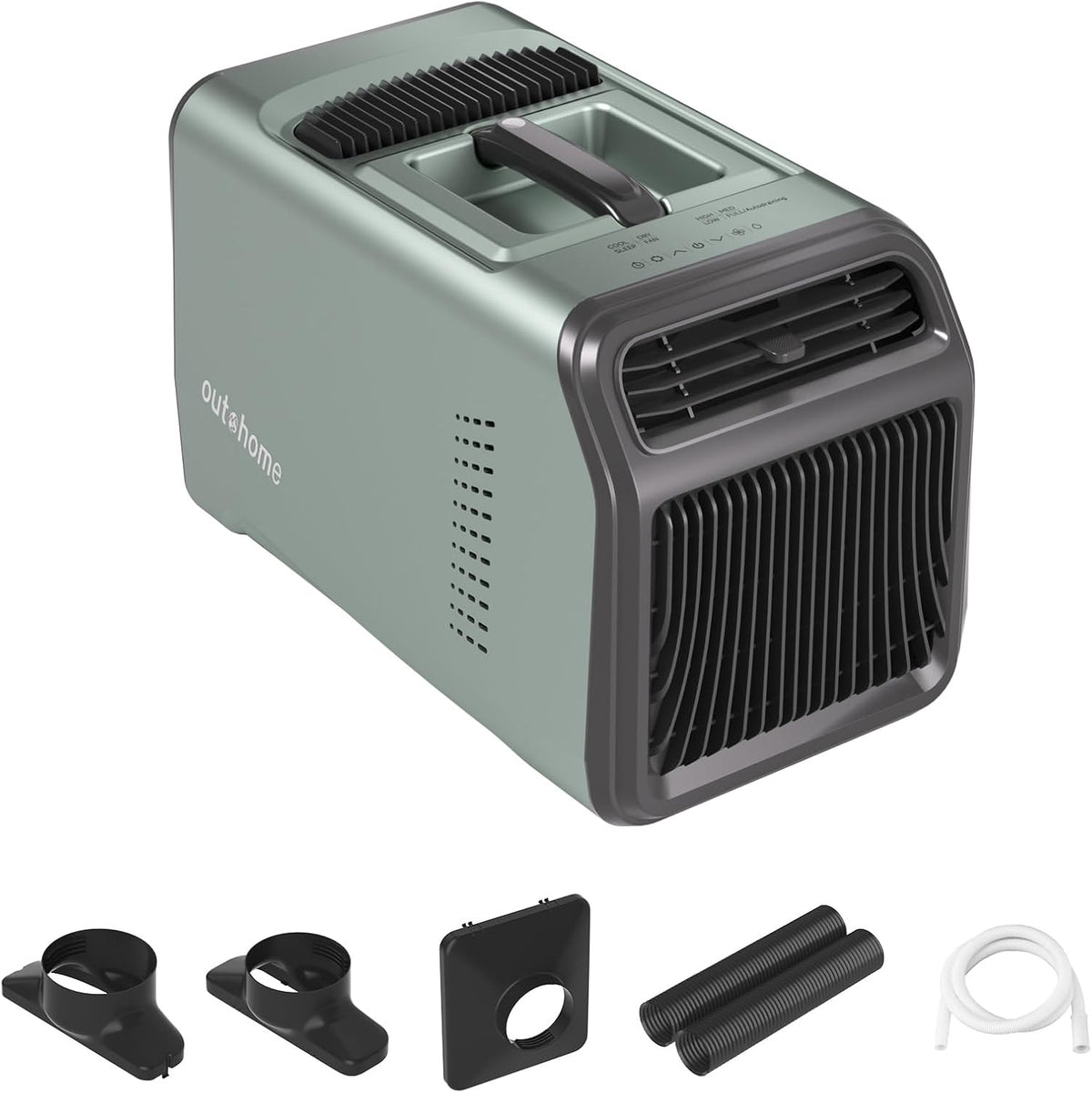 outohome Climatiseur portable pour tente 5 100 BTU, 4-en-1, 650 W, 46 dB, 110 V