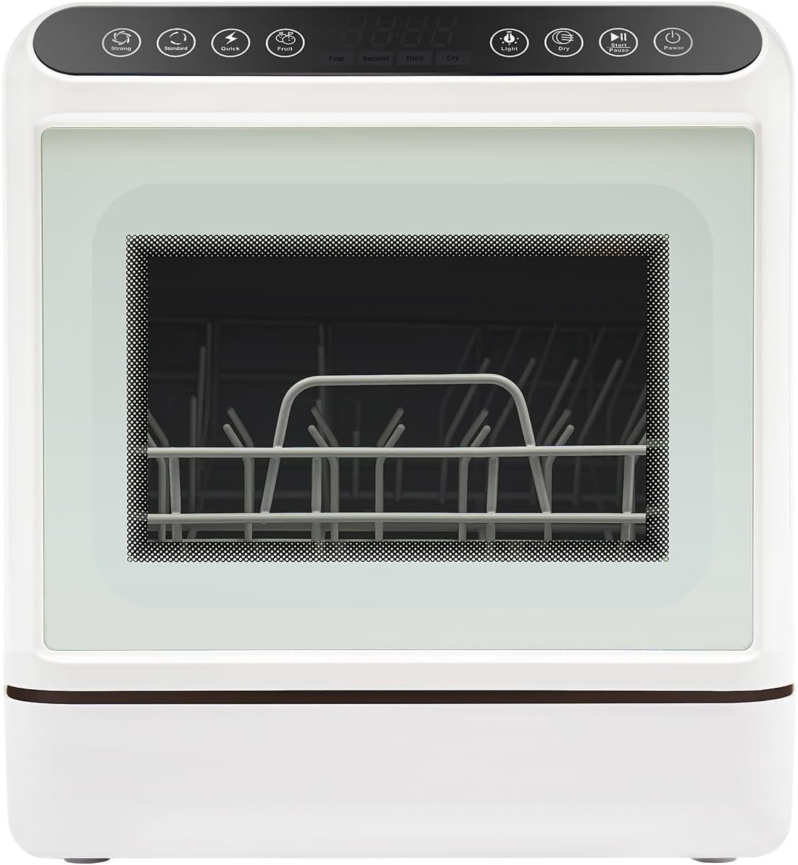 Shalmidor Lave-vaisselle, 5 programmes, pour appartements, ¨¦clairage LED, verre, s¨¦chage ¨¤ l'air chaud, r¨¦servoir d'eau, petit, contr?le tactile