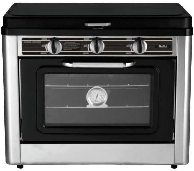 InCasa R¨¦chaud de camping, r¨¦glable, acier inoxydable, 1, 1 Kw, 1, 6 Kw, - 016463, encastrable