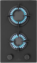 KLARSTEIN Plaque de cuisson, 4200W, Cuisiniere Gaziniere avec Br?leurs en Acier Inoxydable, 2 Br?leurs, 4, 2 kW, verre