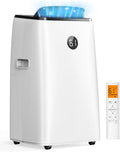 AGTANA Climatiseur portable, t¨¦l¨¦commande, 16000 BTU, 16, 000 BTU, 12, 000 BTU, 42 dB, 42dB silencieux mode nuit, 3 en 1, ¨¦clairage LED, minuterie