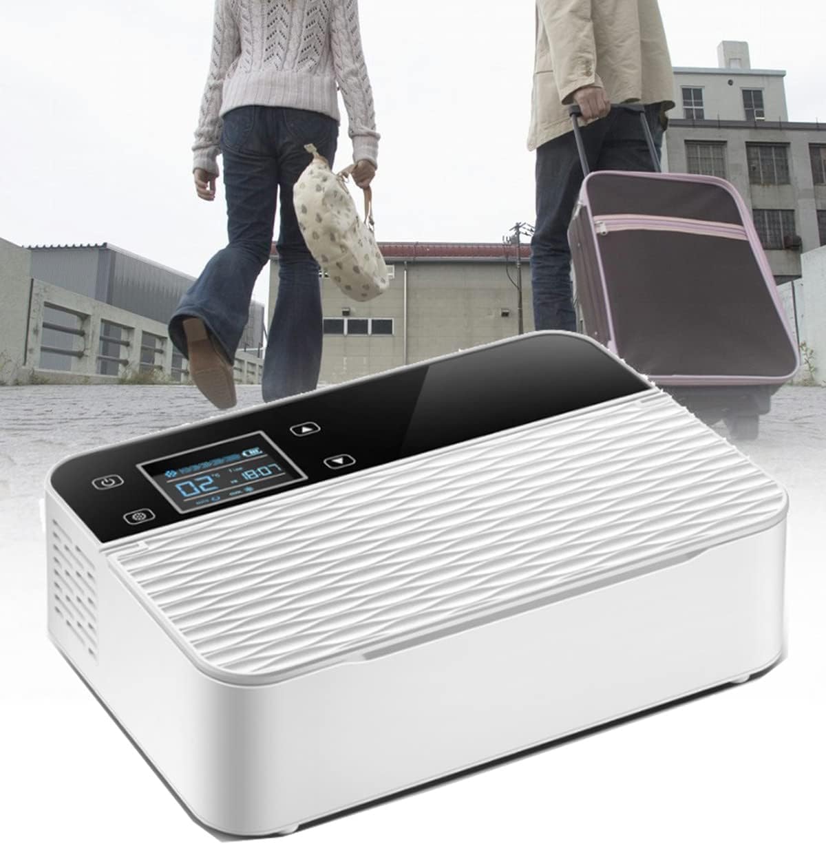 R¨¦frig¨¦rateur, 18 ¡ãC, 10200 mAh, refroidisseur de m¨¦decine de voyage 0-18 ¡ãC, portable, commande tactile, alimentation ¨¦lectrique