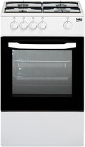 Cuisini¨¨re, 50 ¡Á 50 ¡Á 85 cm, Sans installation, verre, Beko, 85 ¡Á 50 ¡Á 50 cm, CSG42001FW, 4 br?leurs, 1 Br?leur, 2 Br?leur, 5 Br?leur