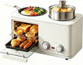 Knupis Mini four, 8 L, 1 L, four grille-pain compact 8 L, Station petit-d¨¦jeuner multifonctionnelle 3 en 1, fonction gril