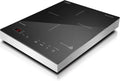 Caso Plaque de cuisson, 24 cm, r¨¦glable, acier inoxydable, 12 niveaux, Casseroles jusqu'¨¤ 24 cm, 240 ¡ãC, 2100 Watts, minuterie