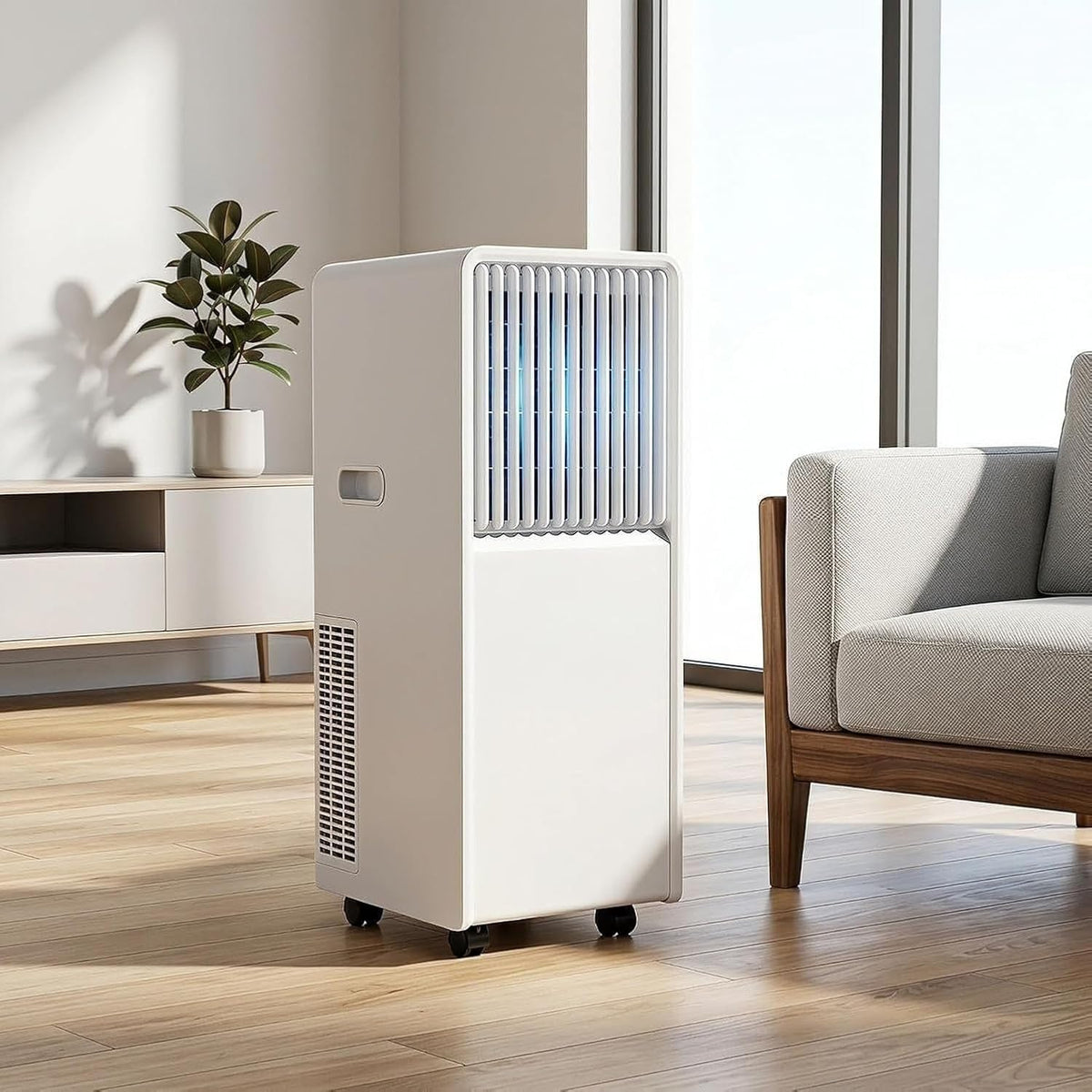 Climatiseur HURUMA 3-en-1, 3-en-1 Refroidisseur Deshumidificateur Ventilateur avec T¨¦l¨¦commande, 12000 BTU, 14000 Btu, portable, minuterie