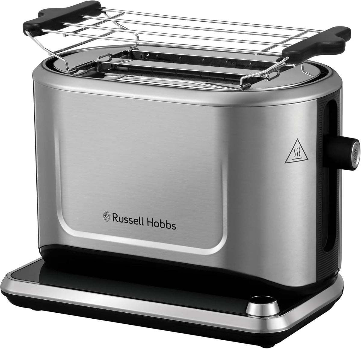 Grille-pain, 91 cm, Russell Hobbs, Sur¨¦l¨¦vation, 1500W, commande tactile, minuterie, m¨¦morisele brunissage, Tout type de pain, Chauffe Viennoiserie