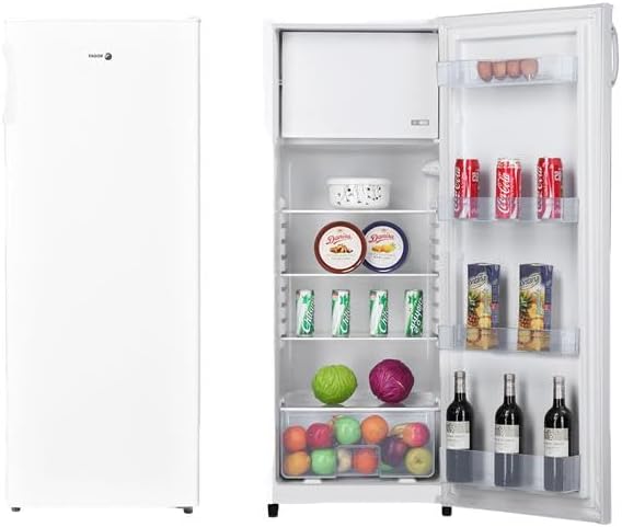 Fagor Commercial R¨¦frig¨¦rateur, 218 L, 194 L, 24 L, 39 dB, 141 cm, 1 porte, Compartiment 4*, Blanc, Classe D