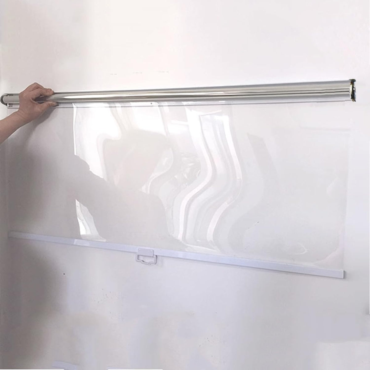 Store enrouleur transparent antipoussi¨¨re 90 ¡Á 220 cm, film PE 0,15 mm, isolation thermique pour vitrines et meubles r¨¦frig¨¦r¨¦s
