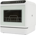Lave-vaisselle PHOYUXM, ¨¦clairage LED, 4 modes, verre, 41 ¡Á 46 ¡Á 46 cm, s¨¦chage ¨¤ l'air chaud, 72 ¡ãC, 6 programmes, 4 couverts
