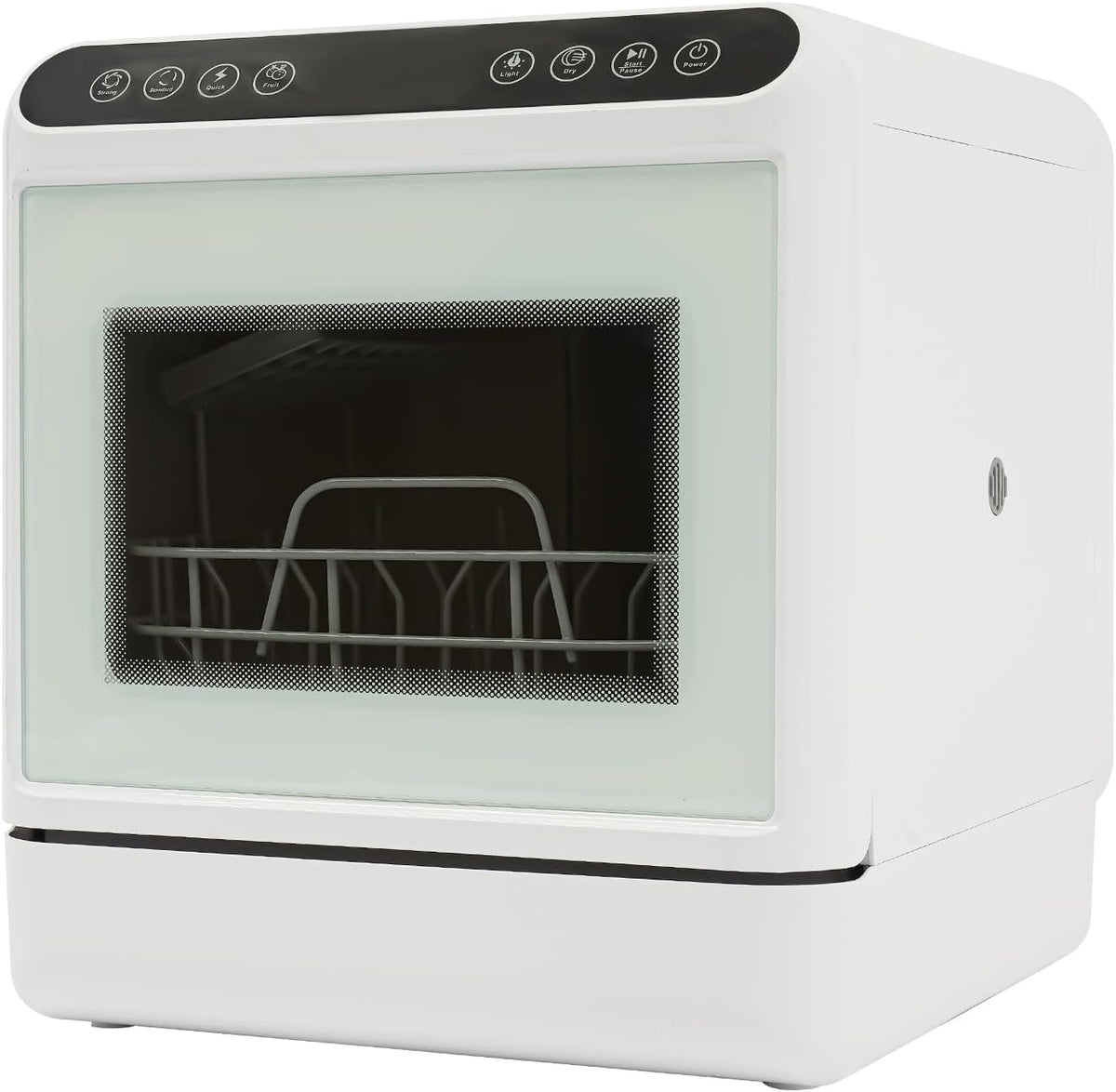 Lave-vaisselle PHOYUXM, ¨¦clairage LED, 4 modes, verre, 41 ¡Á 46 ¡Á 46 cm, s¨¦chage ¨¤ l'air chaud, 72 ¡ãC, 6 programmes, 4 couverts