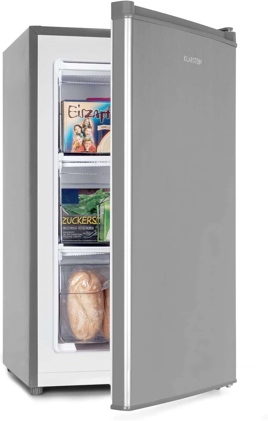 KLARSTEIN Cong¨¦lateur, 64L, ¨¦clairage LED, pour la Chambre et la Maison, 18¡ãC, Taille avec Etag¨¨re, Econome en Energie