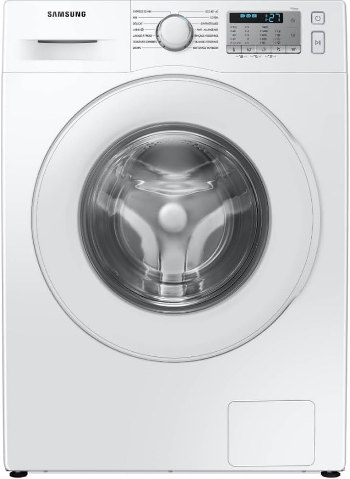 Samsung WW80TA046THEF Lave-linge, ¨¦clairage LED, 61L, 72dB, 8kg, moteur Inverter