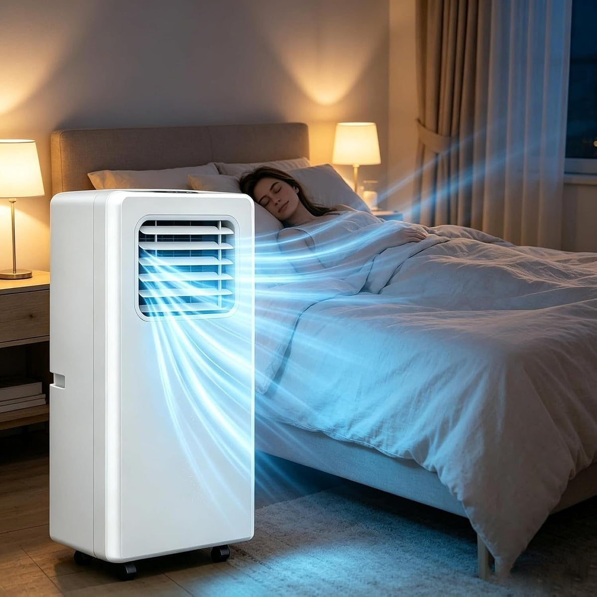 GYFGRTQ Climatiseur, Refroidisseur d'air Personnel avec 2 Vitesses, pour Bureaux ¨¤ Domicile jusqu'¨¤ 2, 12000 BTU, 8500BTU, 12000BTU