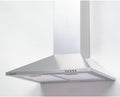 BELDEKO Hotte aspirante, Hotte Murale 60 cm Inox 338 m3/h ¨¦vac/Recyclage, ¨¦clairage LED, 980 mm, 150 mm, 65 dB, 3 vitesses, 202 m3/h, 125mm
