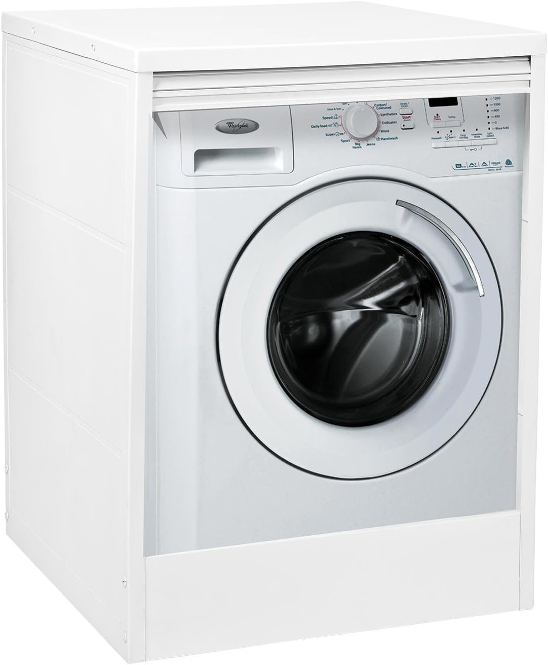 Salle de bain, 65 ¡Á 68 ¡Á 90 cm, avec volet, id¨¦al pour ext¨¦rieur, Yellowshop Meuble cache machine ¨¤ laver en PVC r¨¦sistant et r¨¦sine, Trioplast