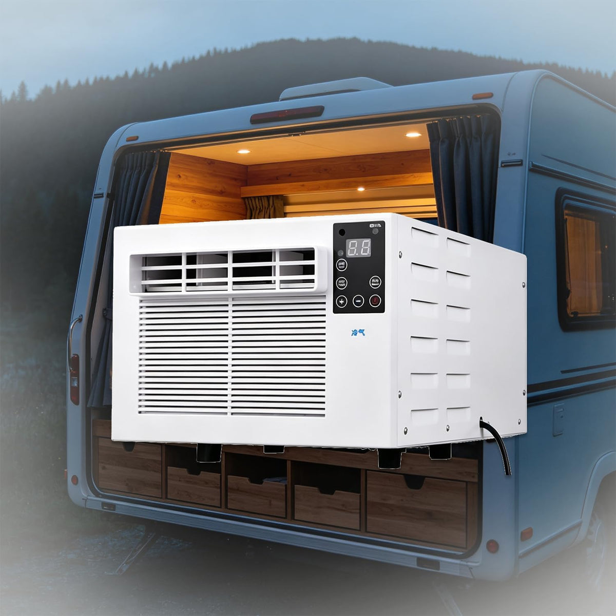 WTRYRN Mini climatiseur portable R290, 1 881 BTU, 280 W, 3 modes, t¨¦l¨¦commande et minuterie 12 h