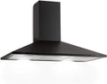 Hotte aspirante KLARSTEIN, acier inoxydable, ¨¦clairage LED, 65 W, 2, 5 W, 75 cm, 90 cm, 3 vitesses, 324 m3/h, 330 m3/h, d¨¦bit max. 324 m3/h, noir