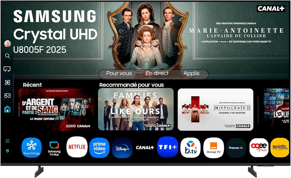T¨¦l¨¦viseur Samsung 85U8005F, Wi-Fi, 85 pouces, 214 cm, TV 85U8005F 4K UHD 85 pouces, Bluetooth