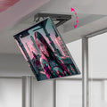 QUSYZD Support TV mural, t¨¦l¨¦commande, 75 pouces, 600 ¡Á 600 mm, 90 pouces, 10, 8 cm, 72, 5 cm, 50-75 pouces TV, avec t¨¦l¨¦commande, 50-75 pouces