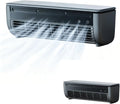 Ppsfege Rafra?chisseur d'air mural rechargeable, 3 vitesses, t¨¦l¨¦commande, batterie 6 000 mAh, noir