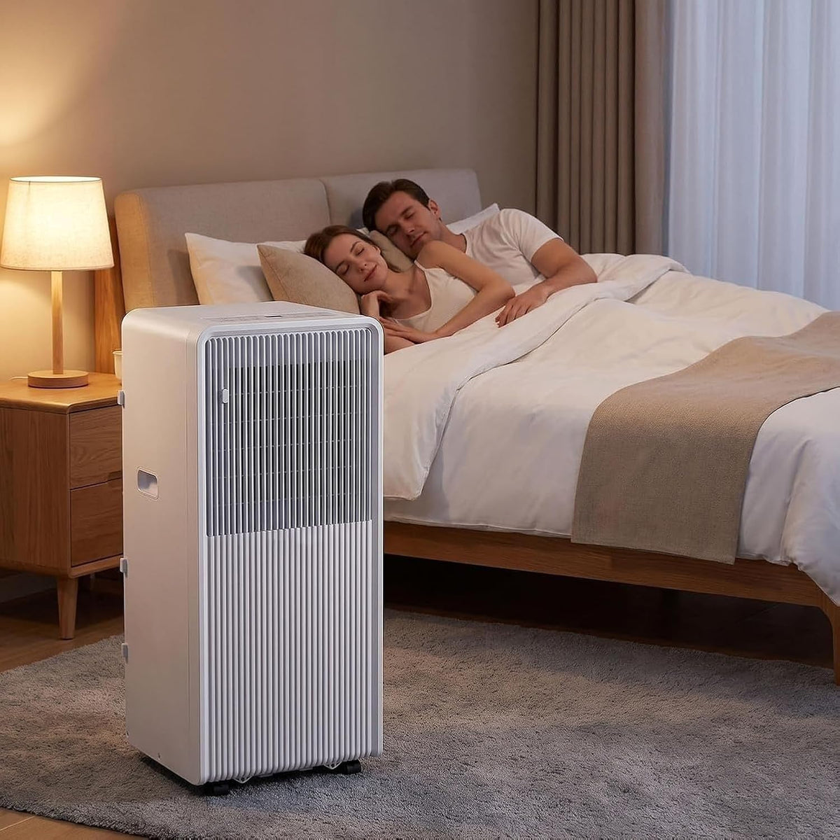 Climatiseur portable HUGGWRT, t¨¦l¨¦commande, 12000 BTU, Minuterie 24H pour Chambre Bureau, 10000 Btu, 48dB, Kit Fen¨ºtre, Pri
