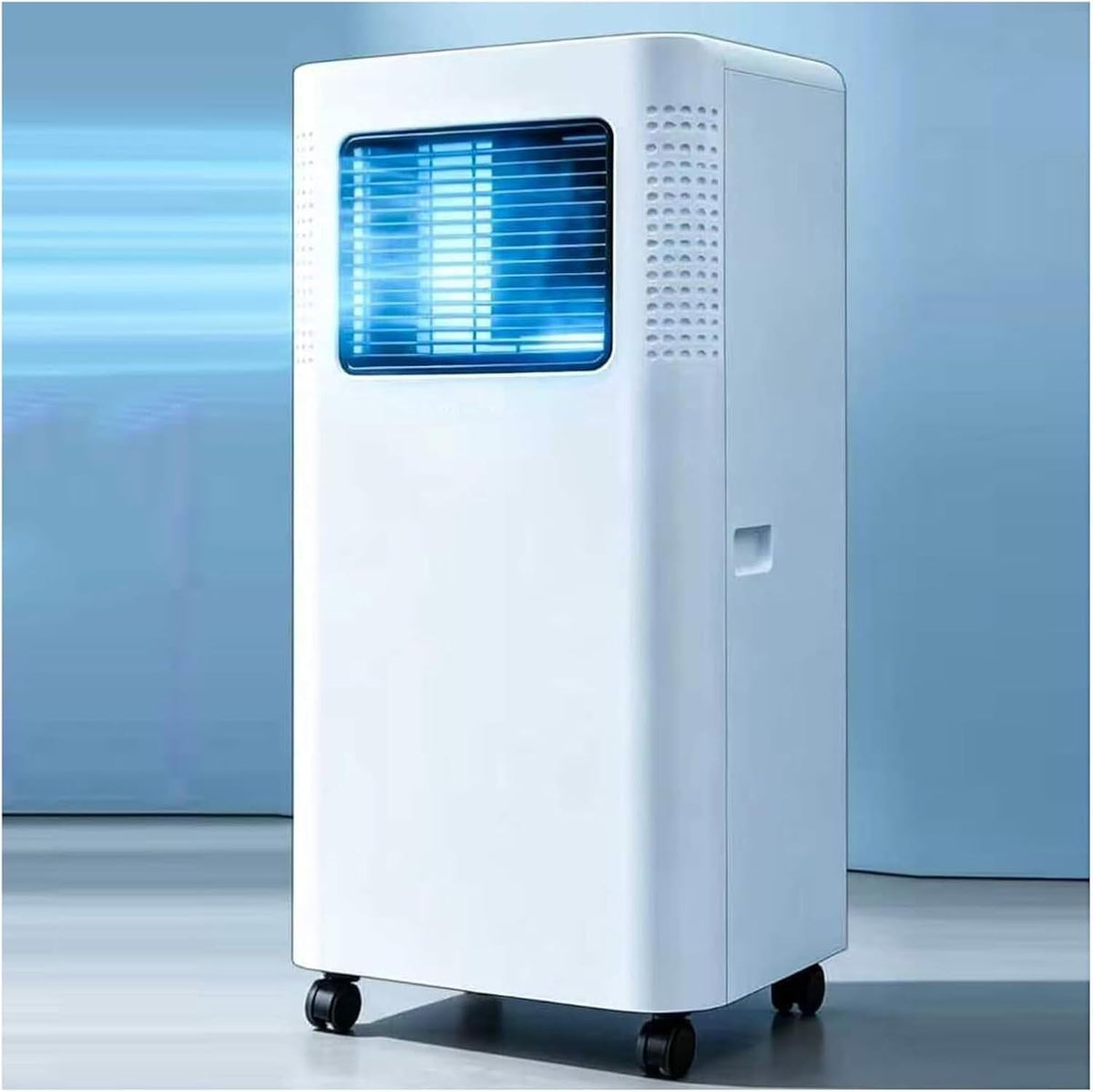 Climatiseur LCAIHONG, t¨¦l¨¦commande, 42 dB, 8000 BTU, t¨¦l¨¦commande minuterie Mode Sommeil kit fen¨ºtre poign¨¦e, 16¡ãC, Style 1, ¨¦clairage LED