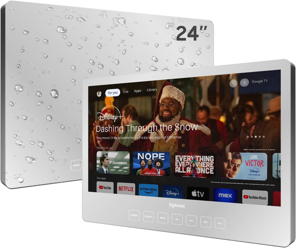 SYLVOX T¨¦l¨¦viseur, Wi-Fi, 24 pouces, 1080P